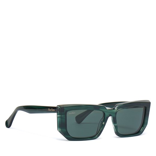 Okulary przeciwsłoneczne Max Mara MM0126 98N Zielony ze sklepu eobuwie.pl w kategorii Okulary przeciwsłoneczne damskie - zdjęcie 180419505