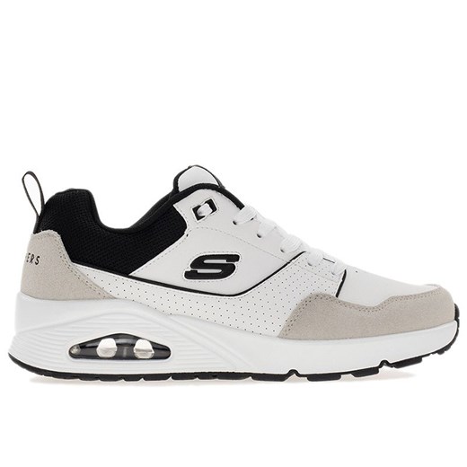 Buty męskie Skechers Uno Retro One 183020WBK - białe ze sklepu streetstyle24.pl w kategorii Buty sportowe męskie - zdjęcie 180419805