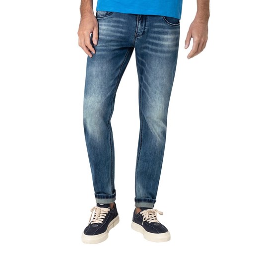 Timezone Dżinsy &quot;ScottTZ&quot; - Slim fit - w kolorze niebieskim ze sklepu Limango Polska w kategorii Jeansy męskie - zdjęcie 180419838