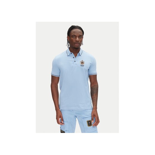 Aeronautica Militare Polo 251PO1850P191 Niebieski Slim Fit ze sklepu MODIVO w kategorii T-shirty męskie - zdjęcie 180420115