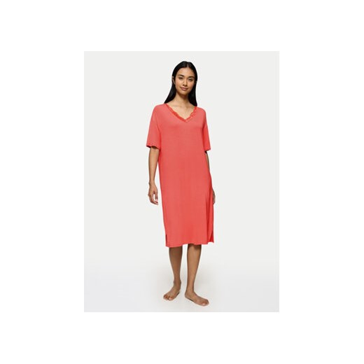 Triumph Koszula nocna Timeless Sensuality 10222628 Koralowy Relaxed Fit ze sklepu MODIVO w kategorii Koszule nocne - zdjęcie 180420218