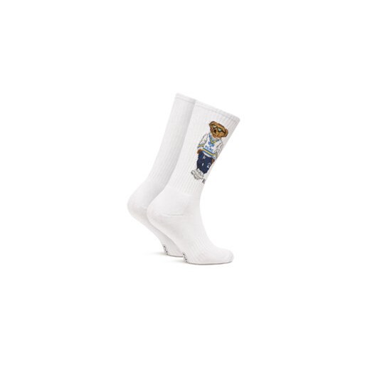 Polo Ralph Lauren Skarpety Wysokie Męskie 449973027002 Biały Polo Ralph Lauren 42_46 MODIVO