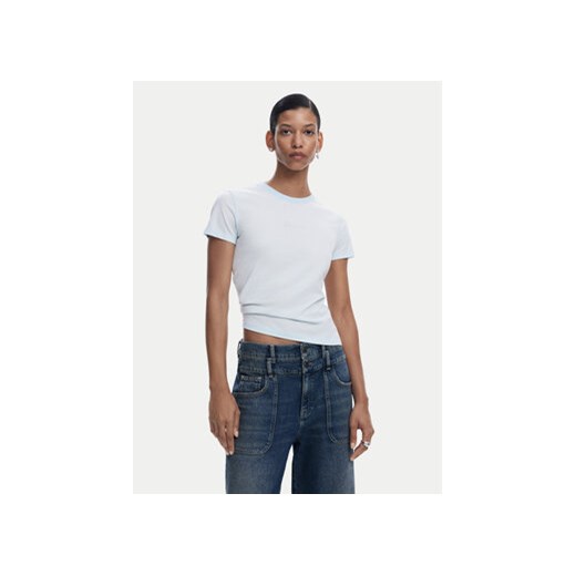 Desigual T-Shirt 25SWTK15 Błękitny Regular Fit ze sklepu MODIVO w kategorii Bluzki damskie - zdjęcie 180422286