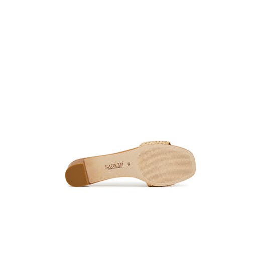 LAUREN RALPH LAUREN Klapki Fay Braided 802966850001 Beżowy 41 MODIVO