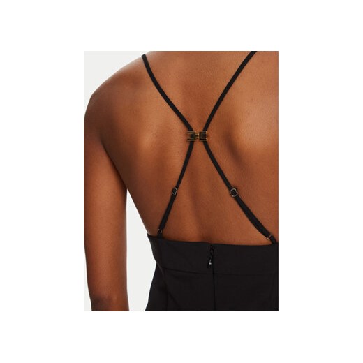 Elisabetta Franchi Sukienka koktajlowa AB72952E2-V460 Czarny Slim Fit Elisabetta Franchi 44 MODIVO