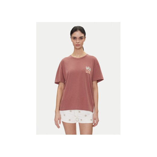 Lee T-Shirt Vintage 112363834 Różowy Relaxed Fit ze sklepu MODIVO w kategorii Bluzki damskie - zdjęcie 180424998
