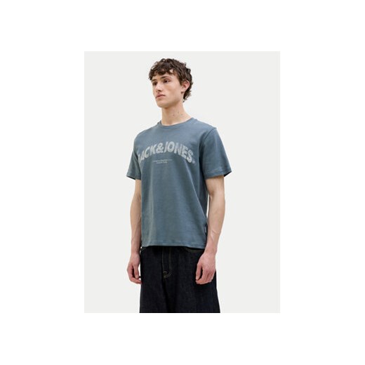 Jack&Jones T-Shirt Almeria 12276962 Niebieski Regular Fit ze sklepu MODIVO w kategorii T-shirty męskie - zdjęcie 180426275