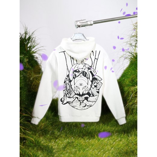 Cropp - Bluza hoodie z Treshem z League of Legends - kremowy ze sklepu Cropp w kategorii Bluzy damskie - zdjęcie 180427219