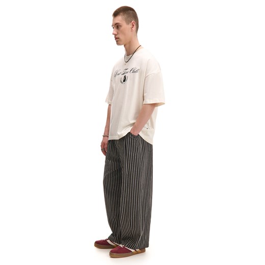 Cropp - Spodnie wide leg w paski - czarny Cropp 30 Cropp