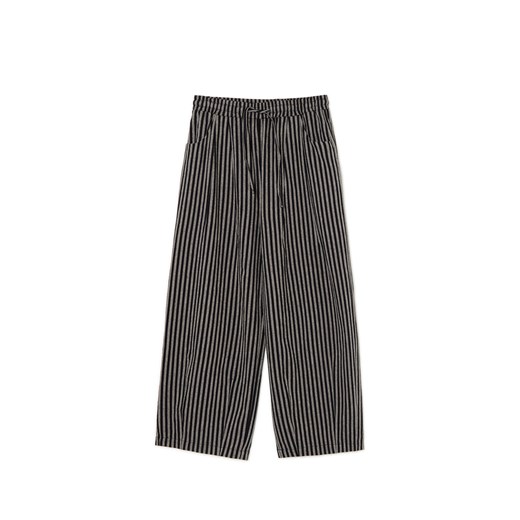 Cropp - Spodnie wide leg w paski - czarny Cropp M Cropp