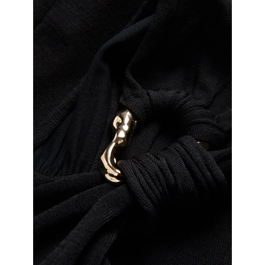 Reserved - Top z ozdobną klamrą - czarny Reserved S Reserved