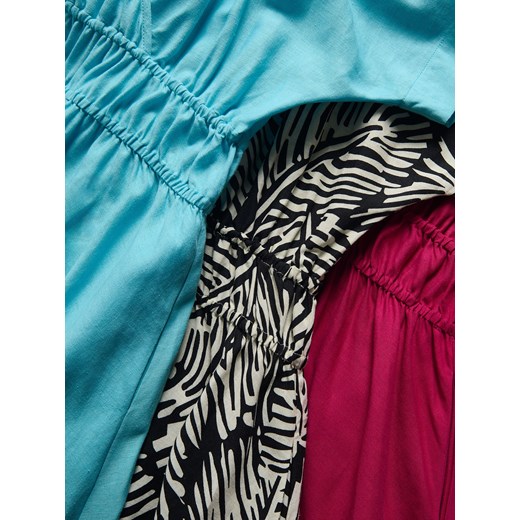 Reserved - Sukienka z lnem - turkusowy Reserved XXL Reserved