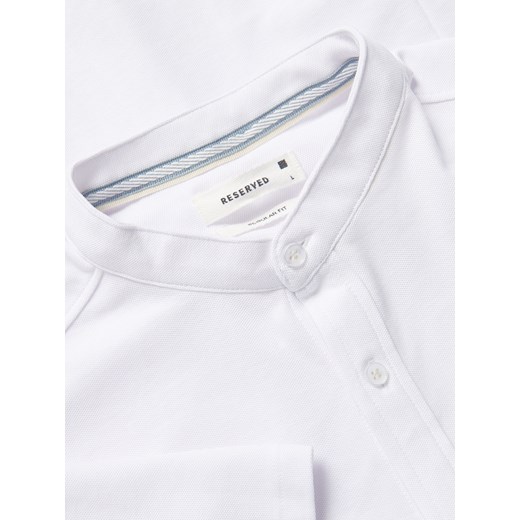 Reserved - Koszula super slim fit ze stójką - biały Reserved XXL Reserved