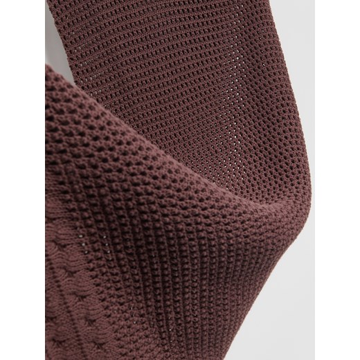 Reserved - Dzianinowa sukienka maxi - brązowy Reserved S Reserved