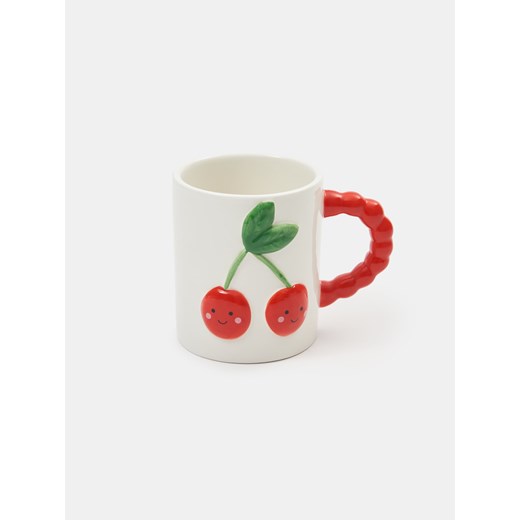 Sinsay - Ceramiczny kubek w wisienki - wielobarwny Sinsay One Size Sinsay