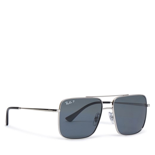 Okulary przeciwsłoneczne Ray-Ban 0RB3758 003/81 Srebrny ze sklepu eobuwie.pl w kategorii Okulary przeciwsłoneczne męskie - zdjęcie 180428939