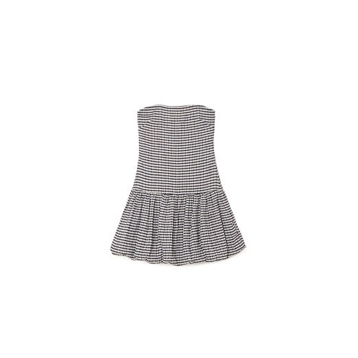 Cropp - Czarno-biała sukienka mini w kratę - czarny ze sklepu Cropp w kategorii Sukienki - zdjęcie 180429837
