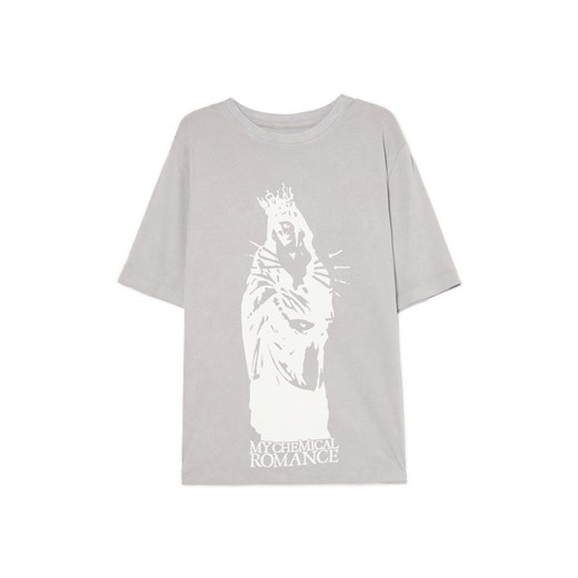 Cropp - Jasnoszary T-shirt My Chemical Romance - jasny szary ze sklepu Cropp w kategorii Bluzki damskie - zdjęcie 180429908