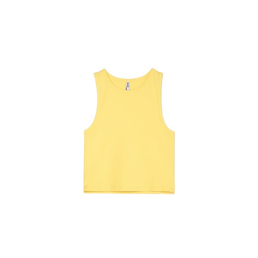 Cropp - Żółty tank top - żółty ze sklepu Cropp w kategorii Bluzki damskie - zdjęcie 180429945