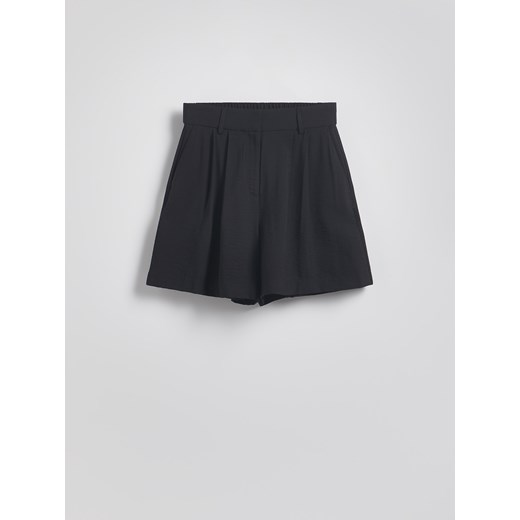 Reserved - Szorty z wiskozą - czarny Reserved XL Reserved