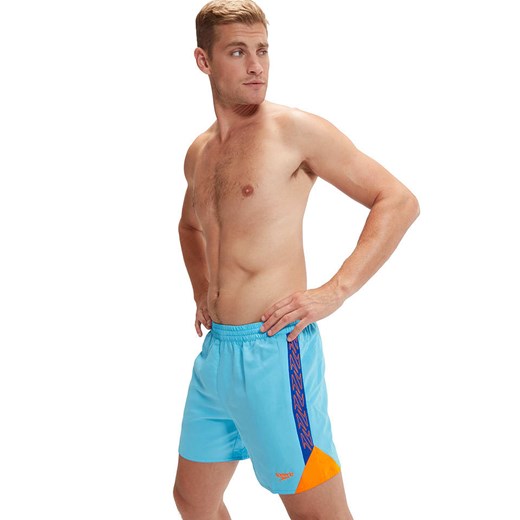 Speedo Szorty kąpielowe &quot;Eco H-Boom&quot; w kolorze błękitno-pomarańczowym ze sklepu Limango Polska w kategorii Kąpielówki - zdjęcie 180431767
