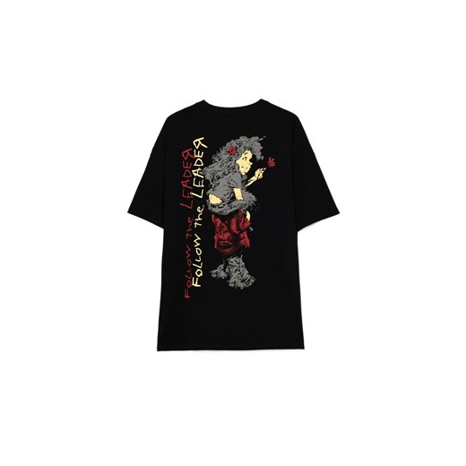 Cropp - Czarna koszulka z Korn - czarny Cropp XS Cropp