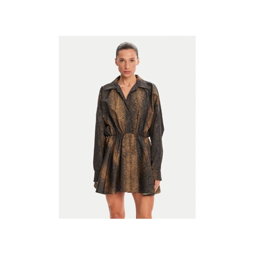 NORMA KAMALI Sukienka codzienna ST4243PHA71302 Brązowy Relaxed Fit ze sklepu MODIVO w kategorii Sukienki - zdjęcie 180433845