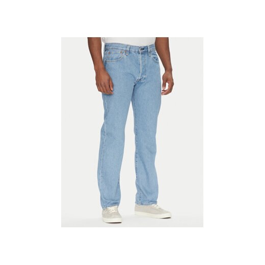 Levi's® Jeansy 501® 00501-3708 Niebieski Straight Fit ze sklepu MODIVO w kategorii Jeansy męskie - zdjęcie 180436189