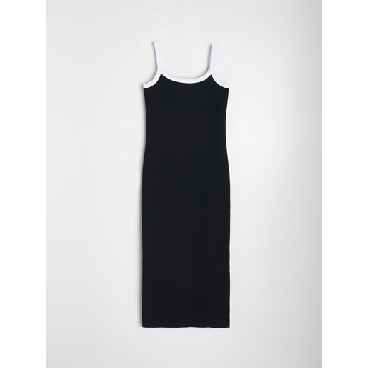 Sukienka Sinsay na lato z okrągłym dekoltem 