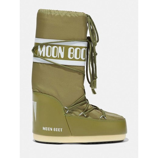 Moon Boot Kozaki zimowe &quot;Icon&quot; w kolorze khaki ze sklepu Limango Polska w kategorii Śniegowce damskie - zdjęcie 180439907