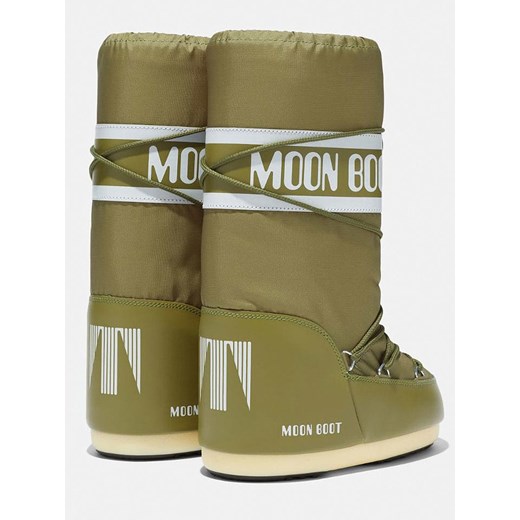 Moon Boot Kozaki zimowe &quot;Icon&quot; w kolorze khaki Moon Boot 35/38 wyprzedaż Limango Polska