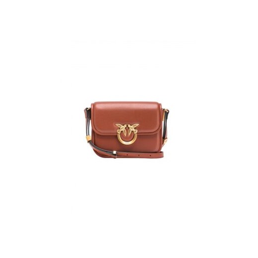 PINKO Torba Love Box Bag Fl Mini PE 25 PLTT 104297 A26L Brązowy ze sklepu MODIVO w kategorii Listonoszki - zdjęcie 180440438