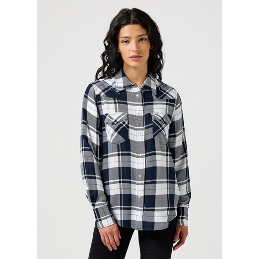 WRANGLER DAMSKA KOSZULA WESTERN SHIRT NAVY 112356488 W513018500 ze sklepu YouNeedit.pl w kategorii Koszule damskie - zdjęcie 180441297
