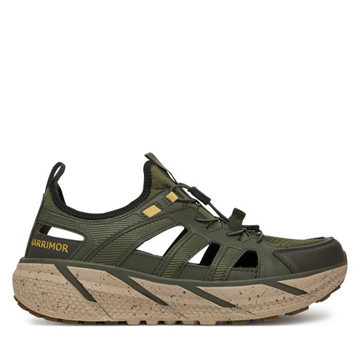Zielone buty trekkingowe męskie Karrimor sznurowane sportowe