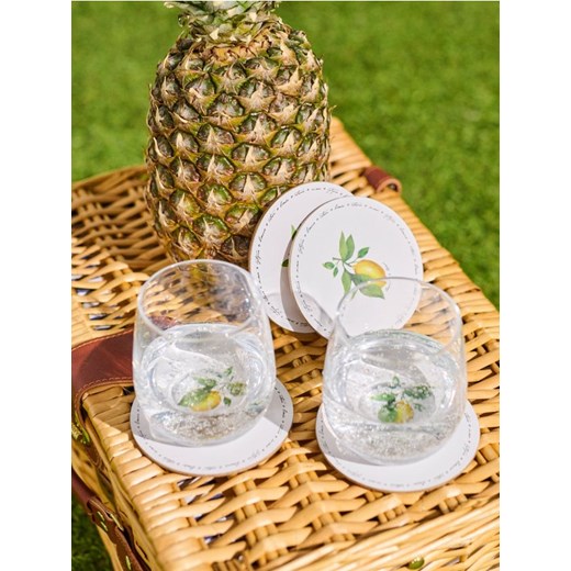 Sinsay - Podkładka pod kubek z motywem cytryny 4 pack - wielobarwny ze sklepu Sinsay w kategorii Kubki - zdjęcie 180441659