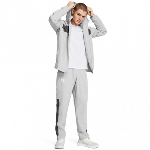 Spodnie dresowe męskie Under Armour UA Vital Woven Pants - szare ze sklepu Sportstylestory.com w kategorii Spodnie męskie - zdjęcie 180442166