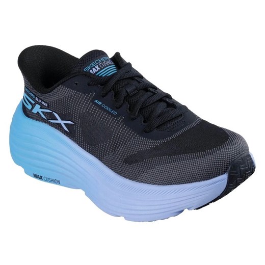 Buty Skechers Slip-ins Max Cushioning Endeavour - Hallandale 129473-BKBL czarne ze sklepu ButyModne.pl w kategorii Buty sportowe damskie - zdjęcie 180442507