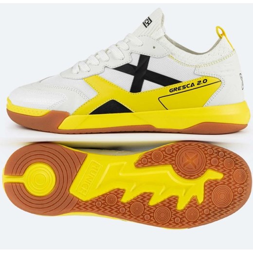 Buty piłkarskie Munich Gresca 2.0 In 3003006 białe ze sklepu ButyModne.pl w kategorii Buty sportowe męskie - zdjęcie 180442518