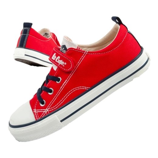 Buty Lee Cooper trampki LCW-25-02-3275K czerwone ze sklepu ButyModne.pl w kategorii Trampki dziecięce - zdjęcie 180442565
