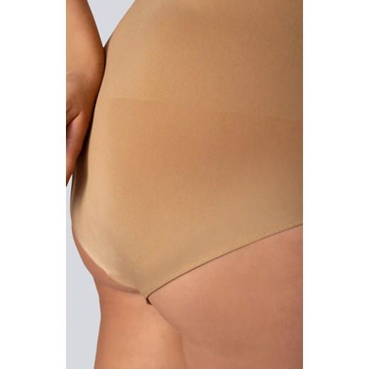 Wyszczuplające majtki z wysokim stanem ciemnobeżowe Smoothwear, Kolor ciemny beż (golden pearl), Rozmiar 5/6, Mona Queen Size ze sklepu Primodo w kategorii Bielizna wyszczuplająca - zdjęcie 180444858