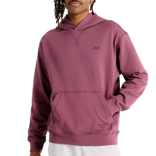Bluza New Balance MT41534FDP - fioletowa ze sklepu streetstyle24.pl w kategorii Bluzy męskie - zdjęcie 180445629