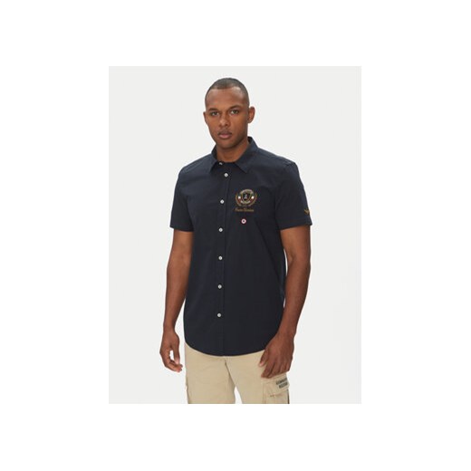 Aeronautica Militare Koszula 251CA1285CT3288 Granatowy Regular Fit ze sklepu MODIVO w kategorii Koszule męskie - zdjęcie 180446195