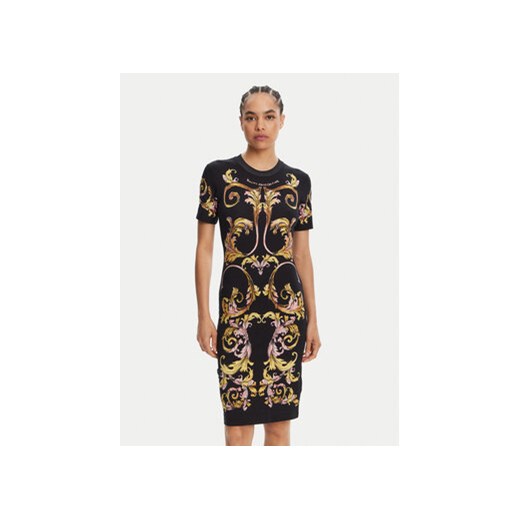 Versace Jeans Couture Sukienka codzienna 78HAO9P9 Czarny Slim Fit ze sklepu MODIVO w kategorii Sukienki - zdjęcie 180446447