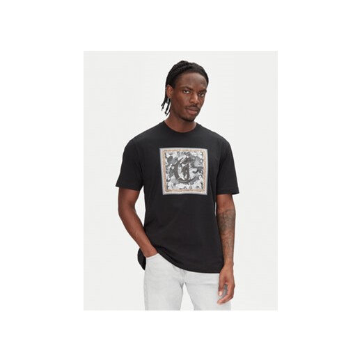 Just Cavalli T-Shirt 78OAHC10 Czarny Regular Fit ze sklepu MODIVO w kategorii T-shirty męskie - zdjęcie 180446607