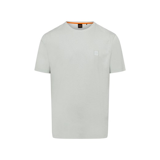 BOSS Orange Koszulka męska - Tales Mężczyźni Bawełna miętowy jednolity ze sklepu vangraaf w kategorii T-shirty męskie - zdjęcie 180447168