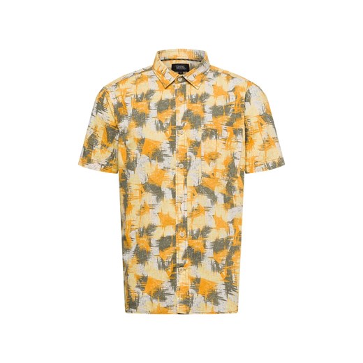 Camel Active Męska koszula casual Mężczyźni Regular Fit Bawełna pomarańczowy wzorzysty ze sklepu vangraaf w kategorii Koszule męskie - zdjęcie 180447256