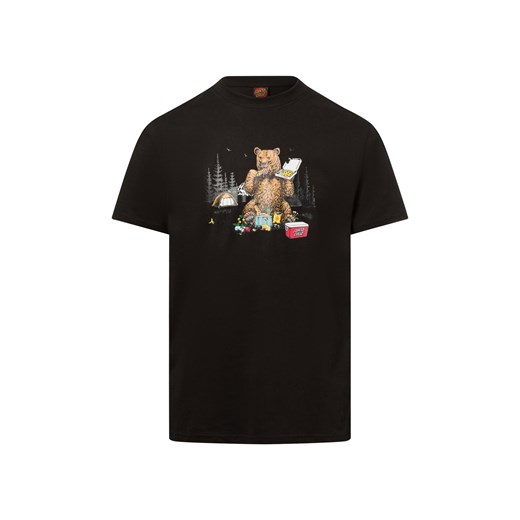 Santa Cruz Koszulka męska - Brown Pizza Bear Mężczyźni Bawełna czarny nadruk ze sklepu vangraaf w kategorii T-shirty męskie - zdjęcie 180447318