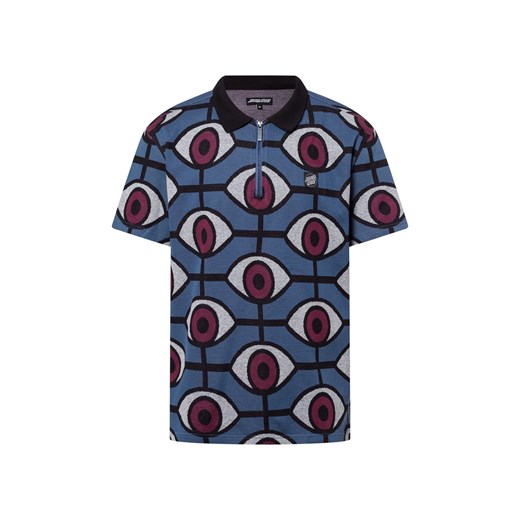 Santa Cruz Męska koszulka polo - Salba Eyes Mężczyźni Bawełna niebieski wzorzysty ze sklepu vangraaf w kategorii T-shirty męskie - zdjęcie 180447319
