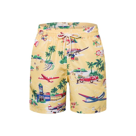 Polo Ralph Lauren Męskie spodenki kąpielowe Mężczyźni żółty wzorzysty ze sklepu vangraaf w kategorii Kąpielówki - zdjęcie 180447337