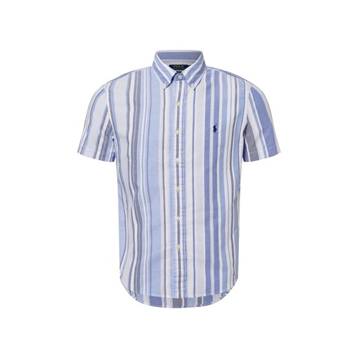 Polo Ralph Lauren Męska koszula casual Mężczyźni Modern Fit Bawełna jasnoniebieski w paski ze sklepu vangraaf w kategorii Koszule męskie - zdjęcie 180447339